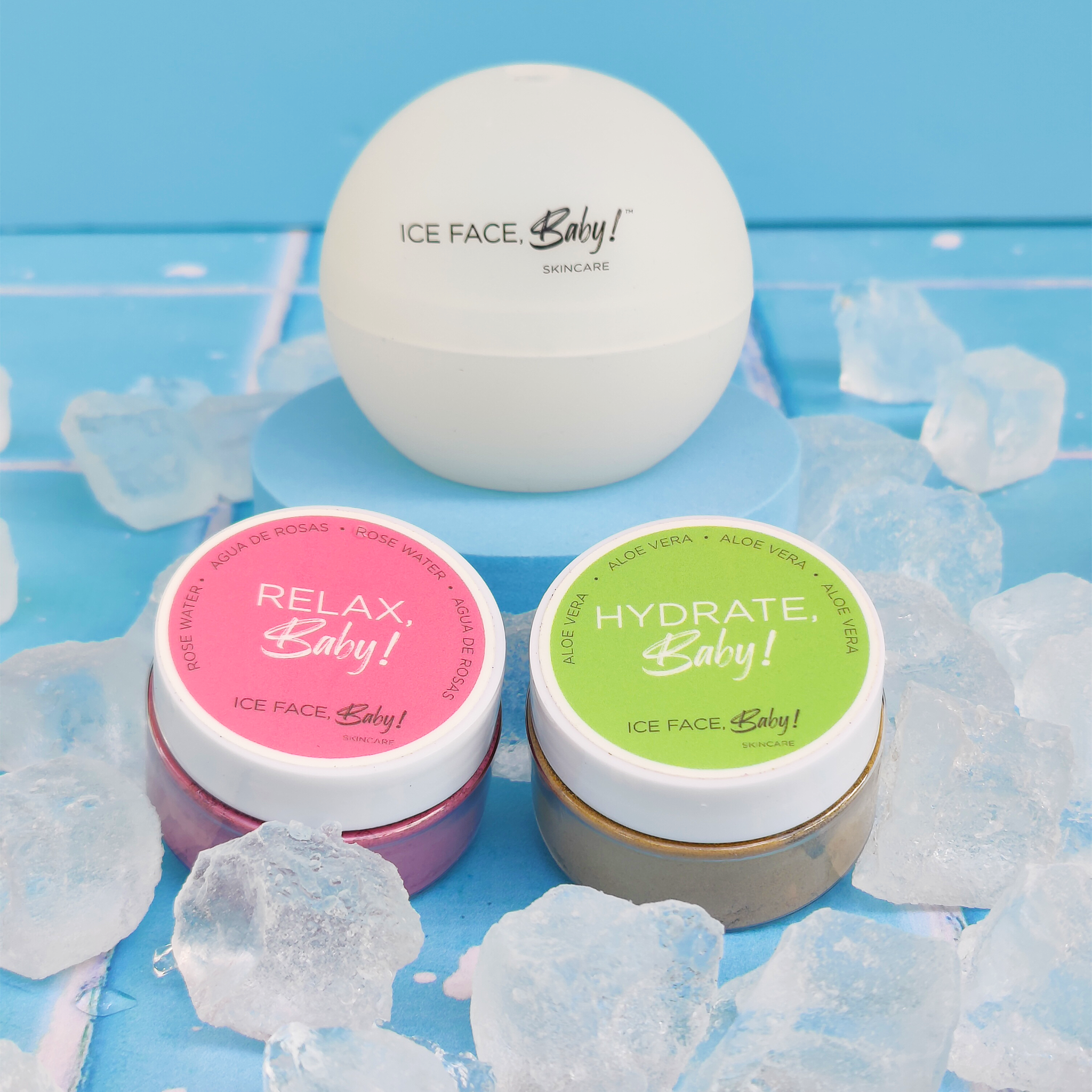 Hydration Boost Kit! – Rosewater & Aloe Vera Blends for Face Icing (4-Month Supply)