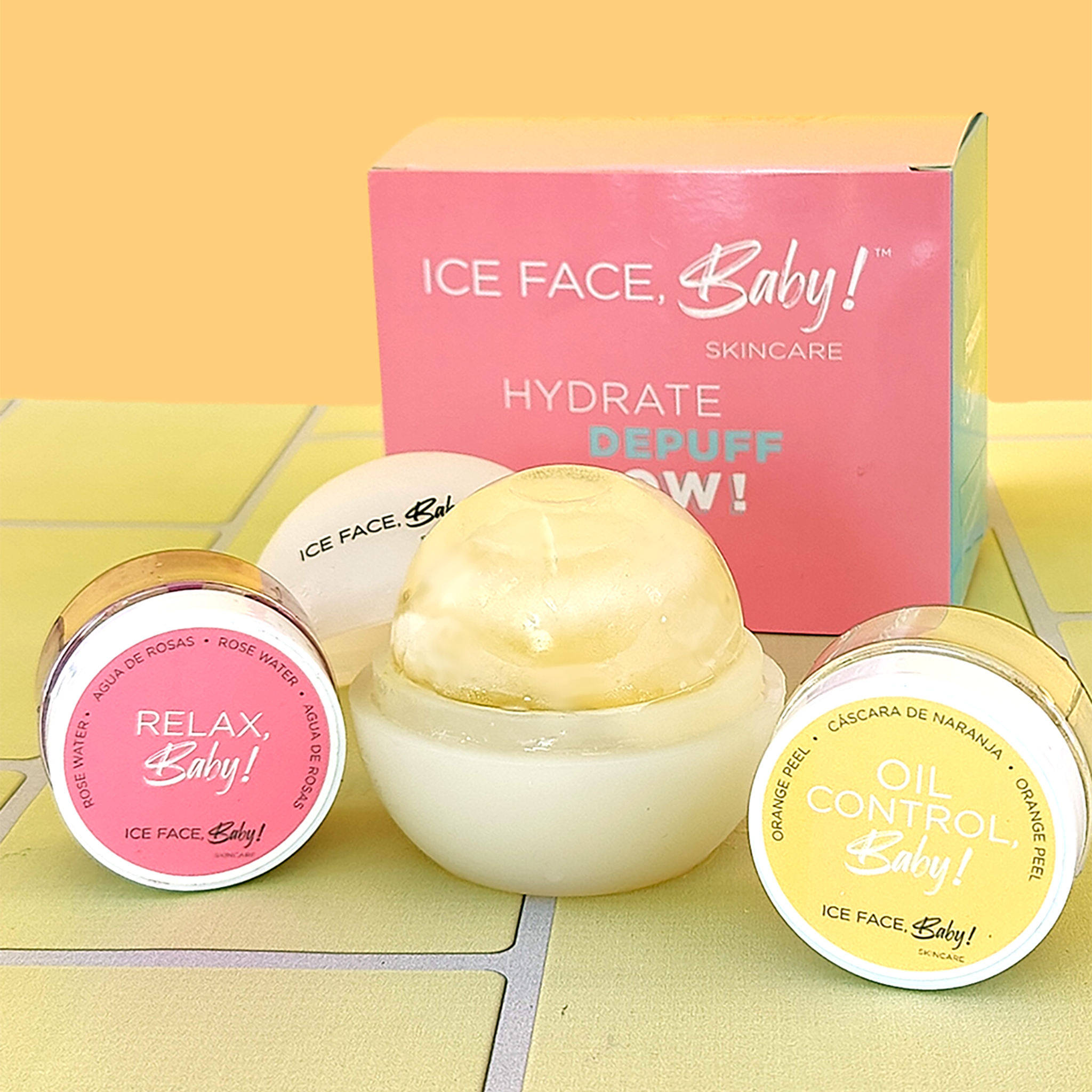 Oil - Away Kit! – Orange Peel & Rose Water Blends for Face Icing (4-Month Supply)