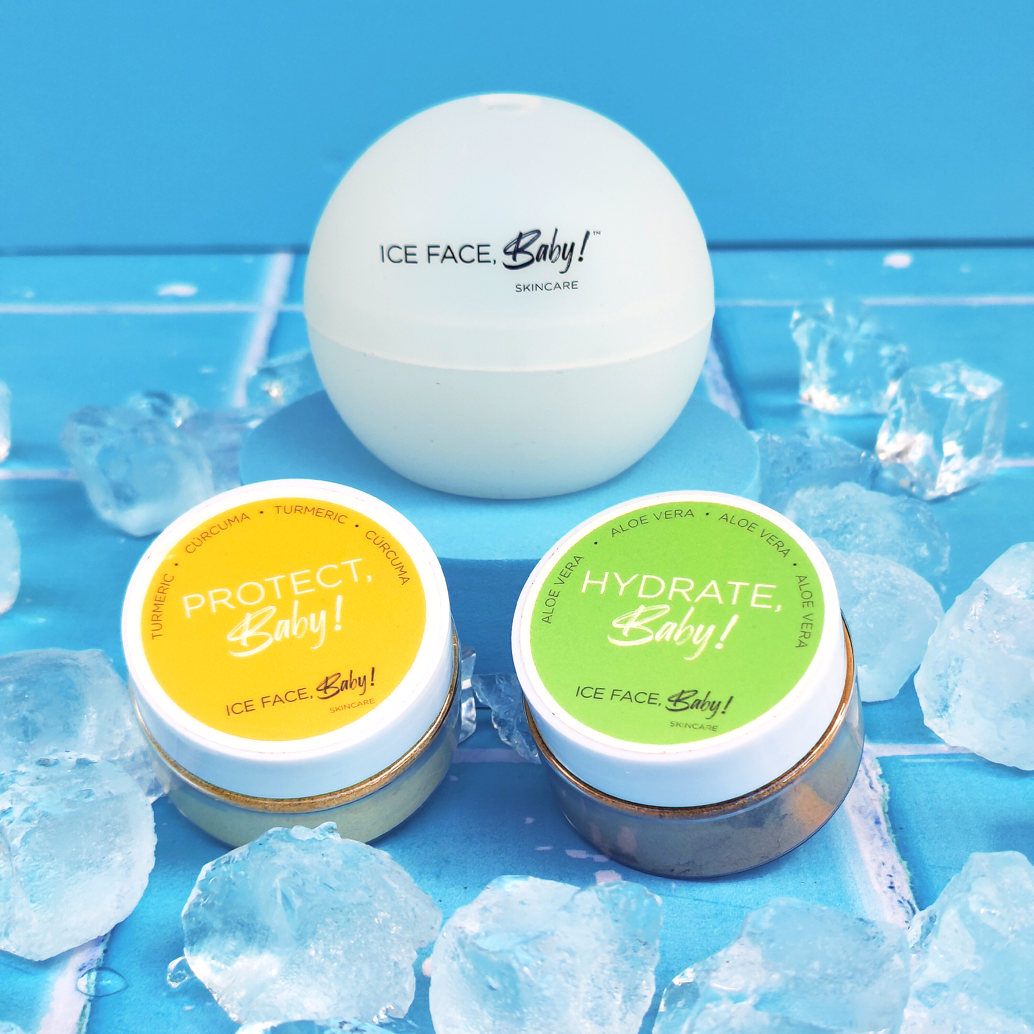 Delicate Kit! – Turmeric & Aloe Blends for Face Icing (4-Month Supply)